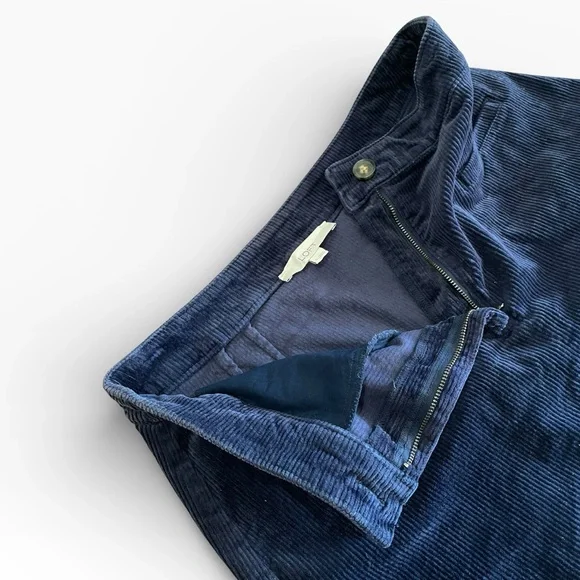 Loft Dark Blue Corduroy Skirt Size: 8 - Picture 3 of 6